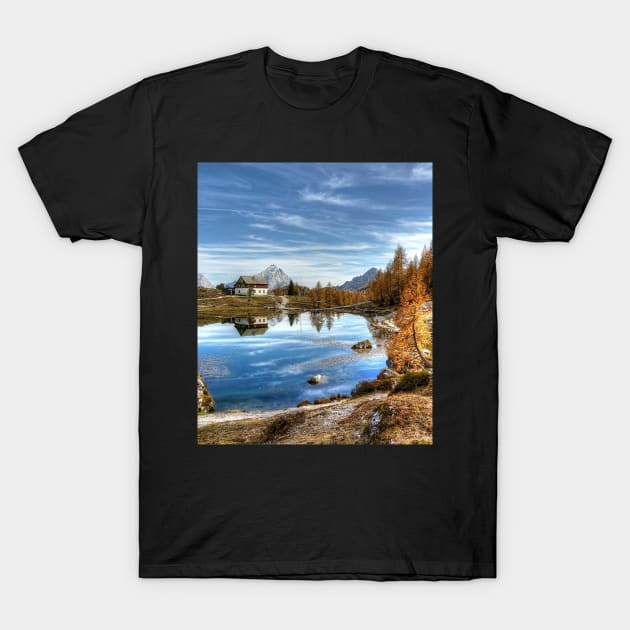 House on the lake T-Shirt by IOANNISSKEVAS